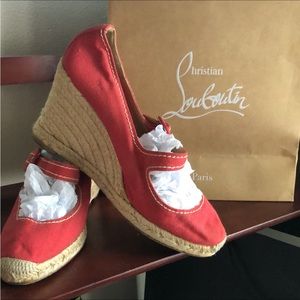Authentic Louboutin espadrilles